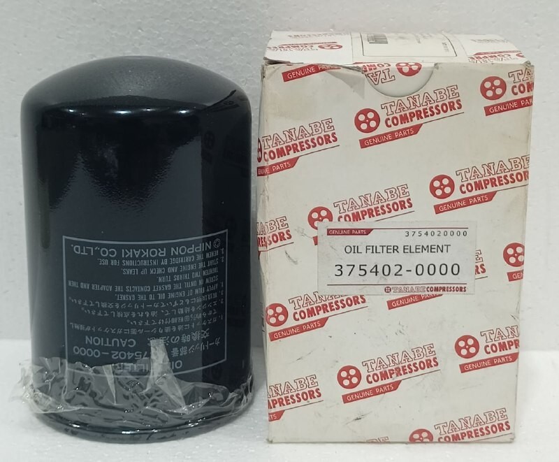 Nippon Rokaki 375402-0000 Oil Filter For Tanabe Air Compressor New Fast Shipping