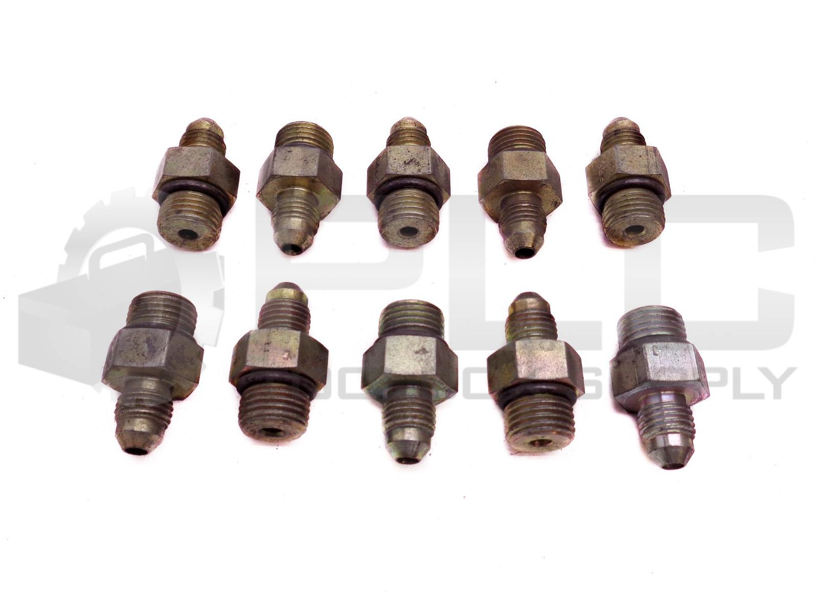 LOT OF 10 NEW 3/16″ ID 7/16″ OD TAPER MALE 3/16″ ID 9/16″ OD MALE HYDRAULIC