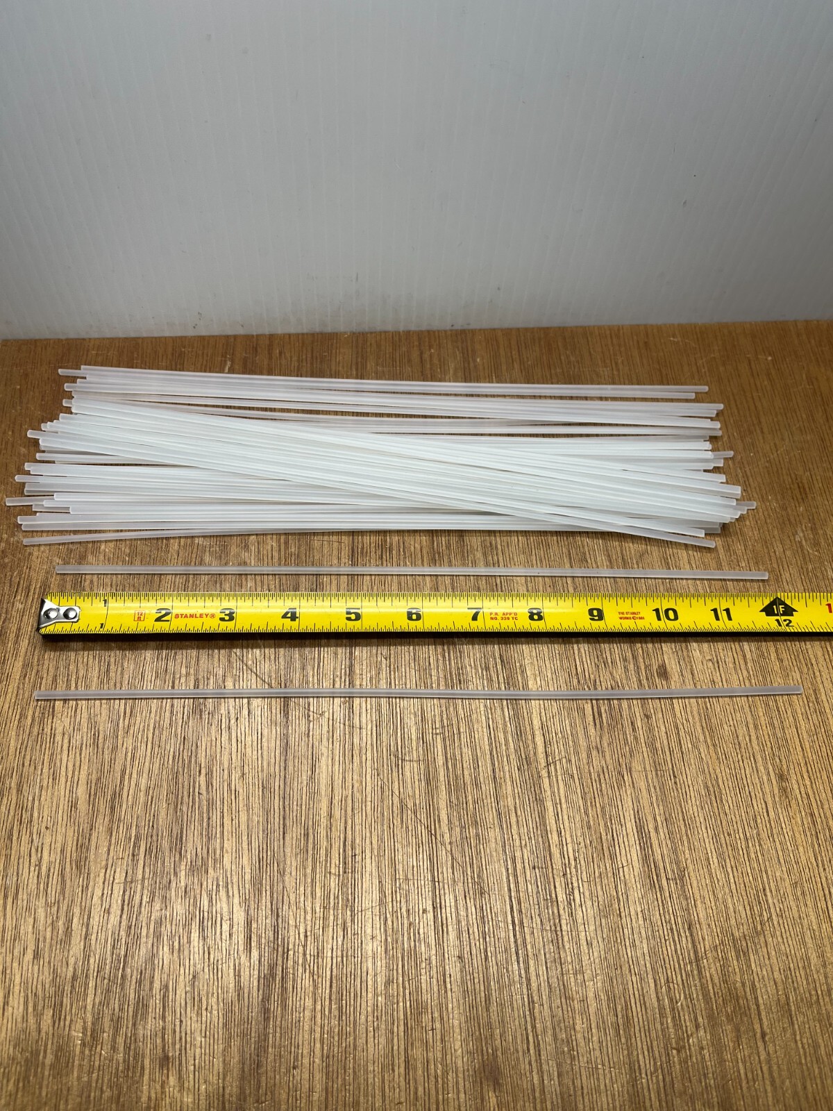 (Qty.50) 1/8″ Diameter X 12″ Length Clear PVC Welding Rod Type 1 USA Industrials