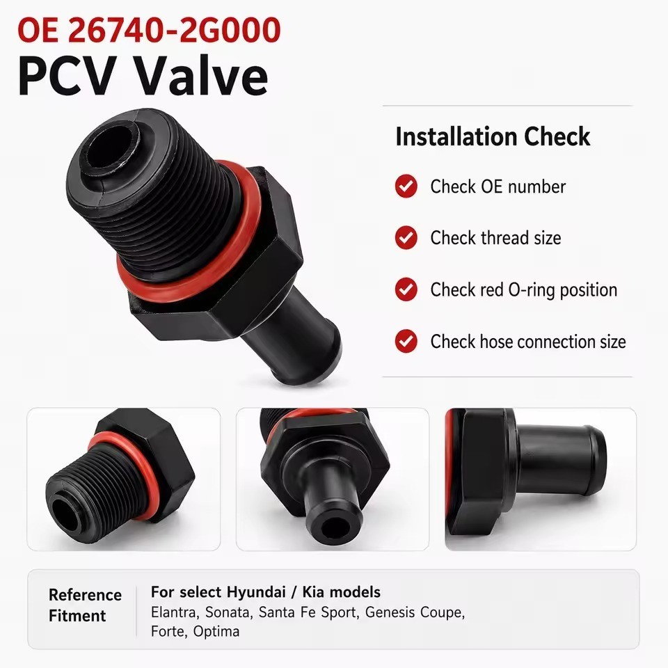 Genuine OEM 26740-2G000 PCV Valve / 267402G000 for select Hyundai Kia models