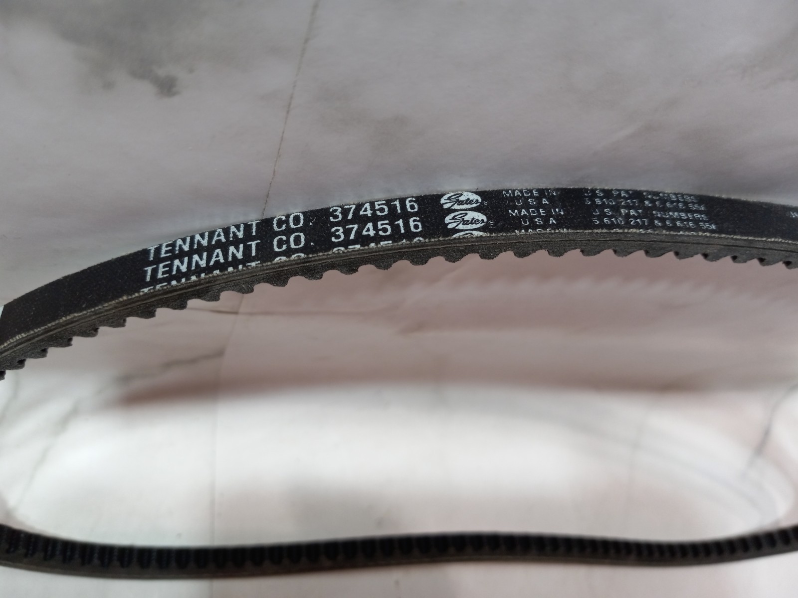 Gates 374516 Tennant Cogged V-Belt Genuine OEM USA Made