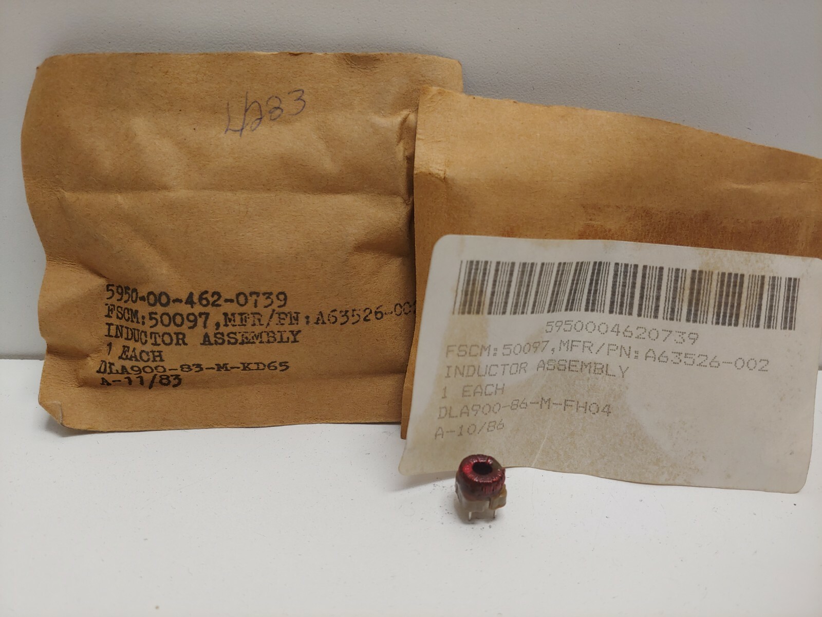 LOT OF 2 NEW! MIL-SPEC BAE REACTORS 5950-00-462-0739 A63526-002