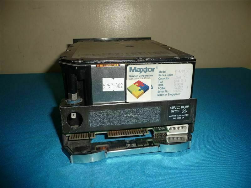 Maxtor XT-4380E XT4380E 12VDC 26.5W 5VDC 380MB Hard Drive Made in Singapore