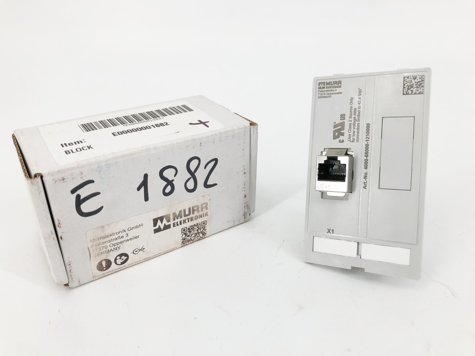 New Murr Elektronik 4000-68000-1210000 Panel Interface 1xRJ45 + 1xSUB-D9 Blind