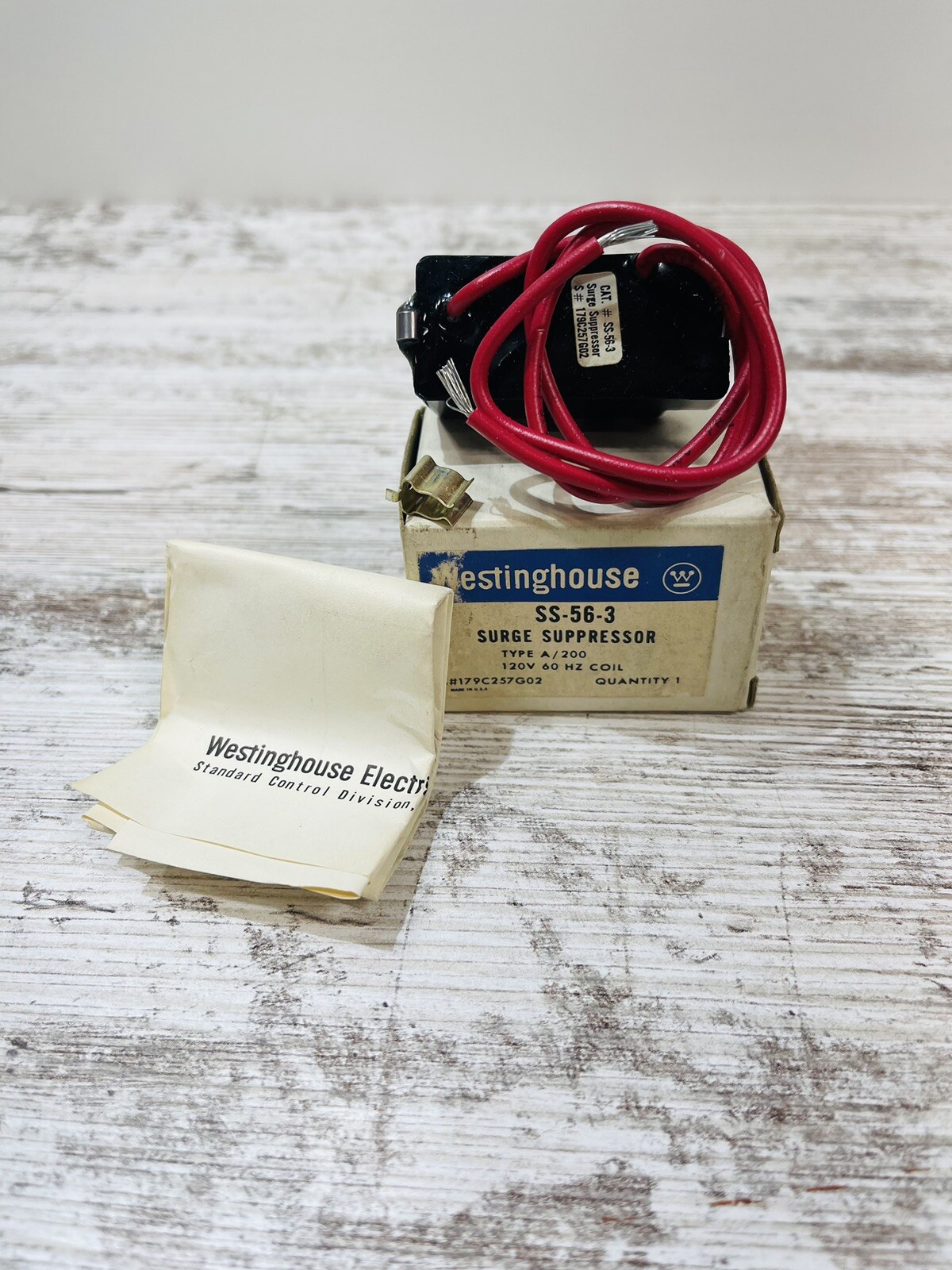 Nos Westinghouse Surge Suppressor SS-56-3 Type A 200 120V 60HZ Coil