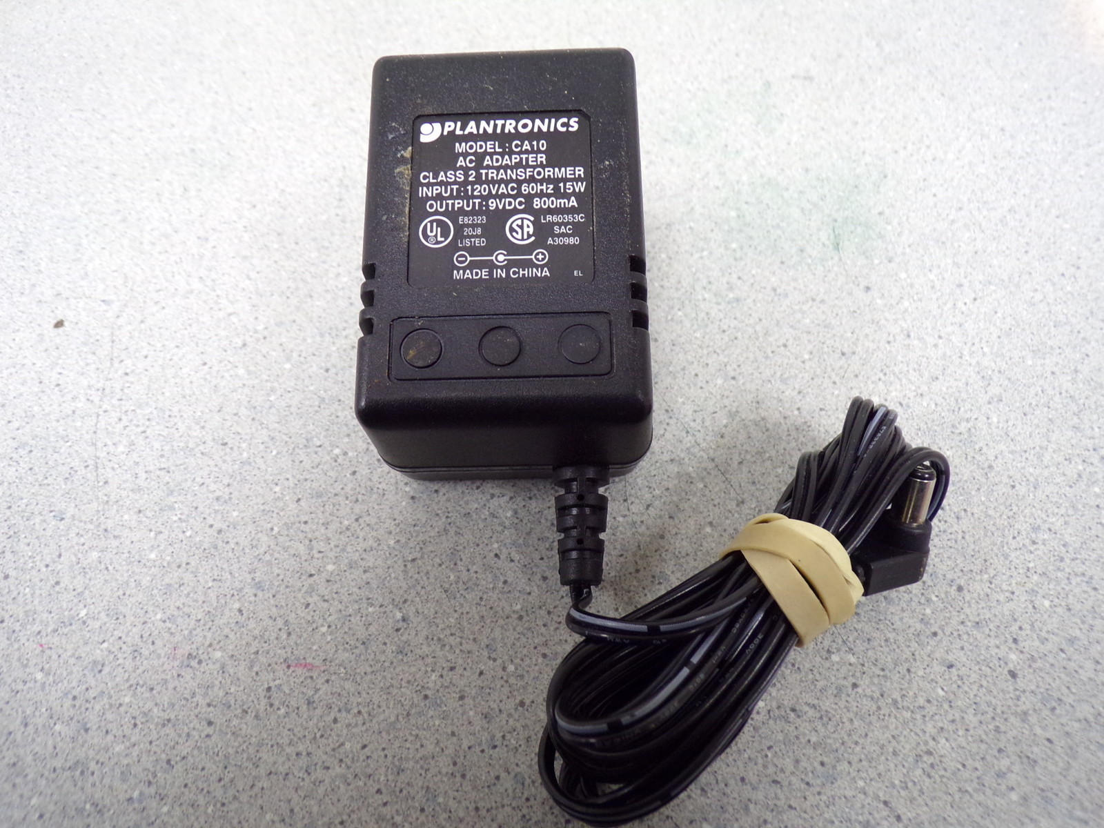 Plantronics CA10 Class 2 Transformer AC Adapter E82323 *FREE SHIPPING*
