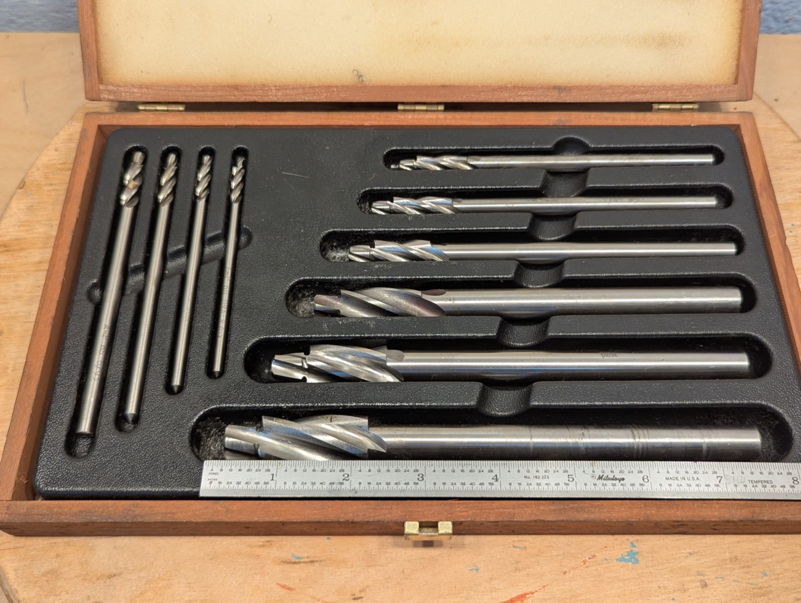 APT Alvord-Polk Series 500-S-10 Counterbore Set 10 Pc Complete w/ Case USA