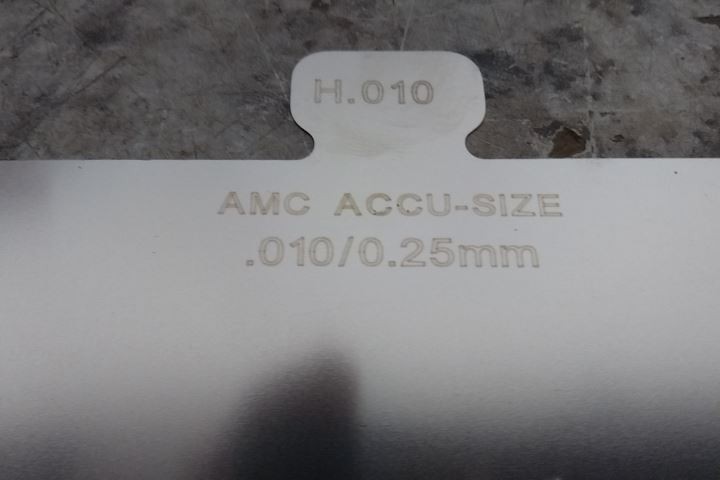 American Metals Co. H300 304 SS Size H Starter Precut Slotted Shim Kit