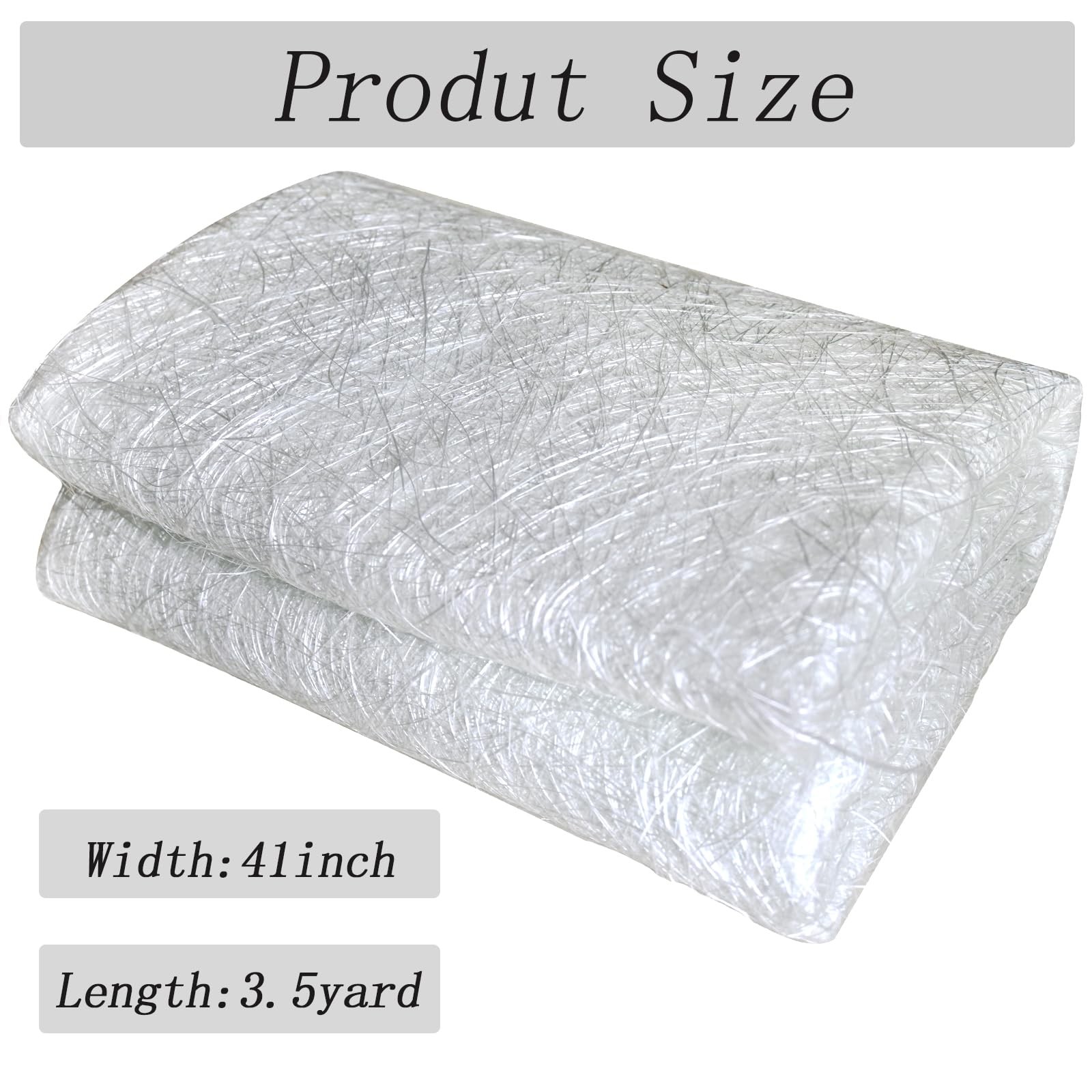 Fiberglass Mat, 3.5 Yards X 41″ Wide Fiberglass Chopped Strand Mat, Strong Re…
