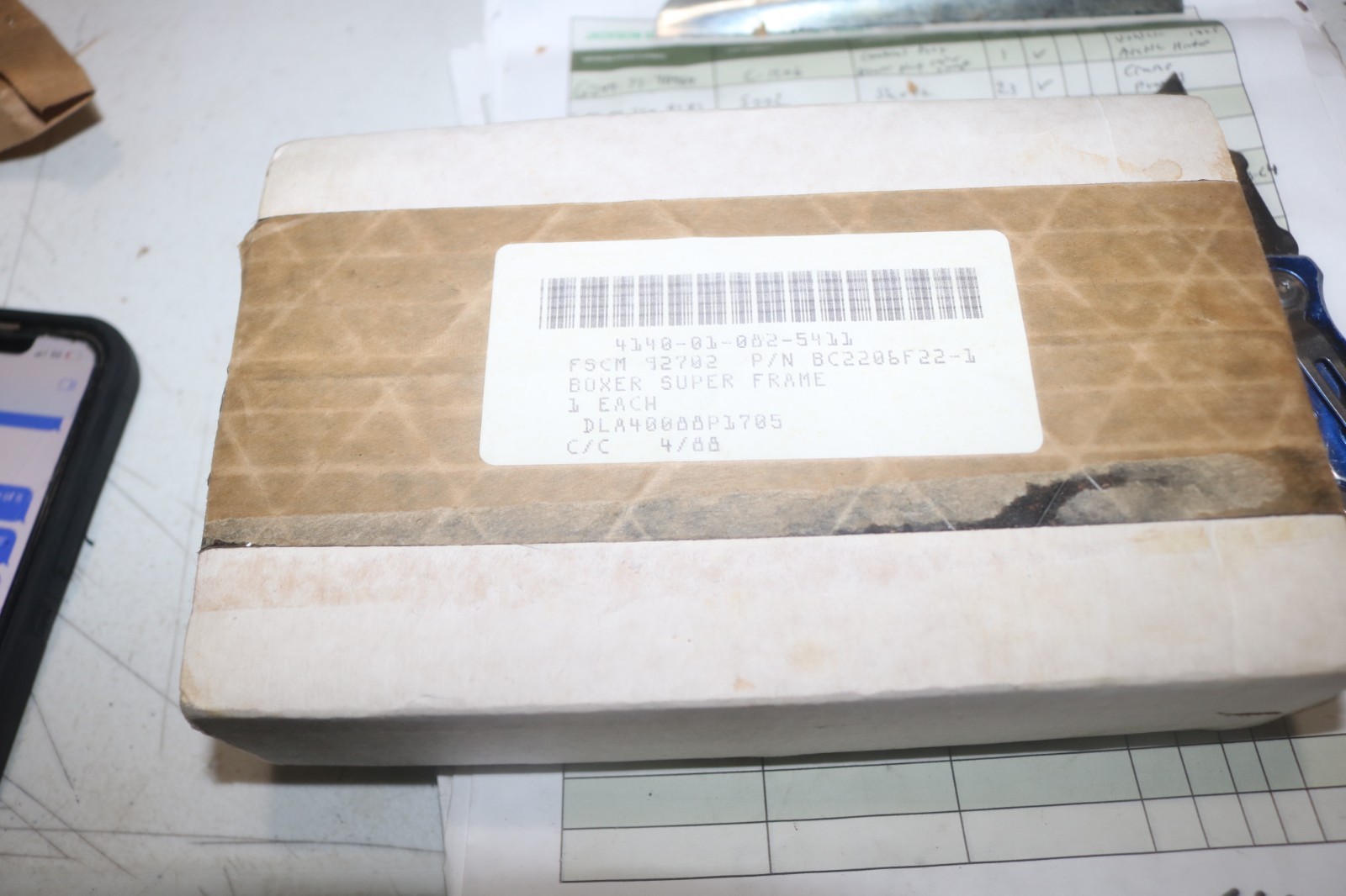 NOS Boxer super frame fan PN BC2206F22-1 4140-01-082-5411 115 V 400 hz 5300 RPM