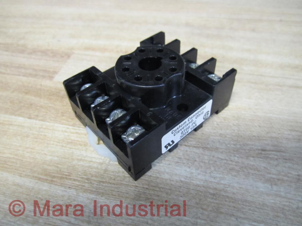 Custom Connector 0T08-PC Relay Socket 0T08PC 300V /10A (Pack of 4)