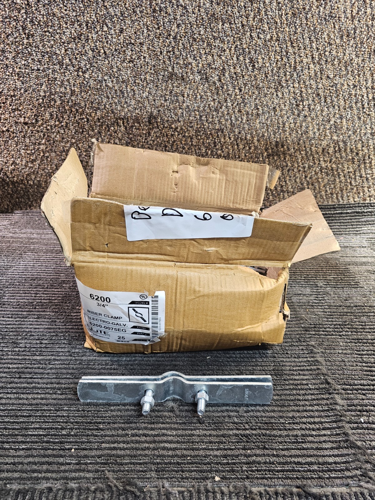 (QTY 25) Elite 6200-0075EG Electro Galvanized Standard Riser Clamp 3/4″