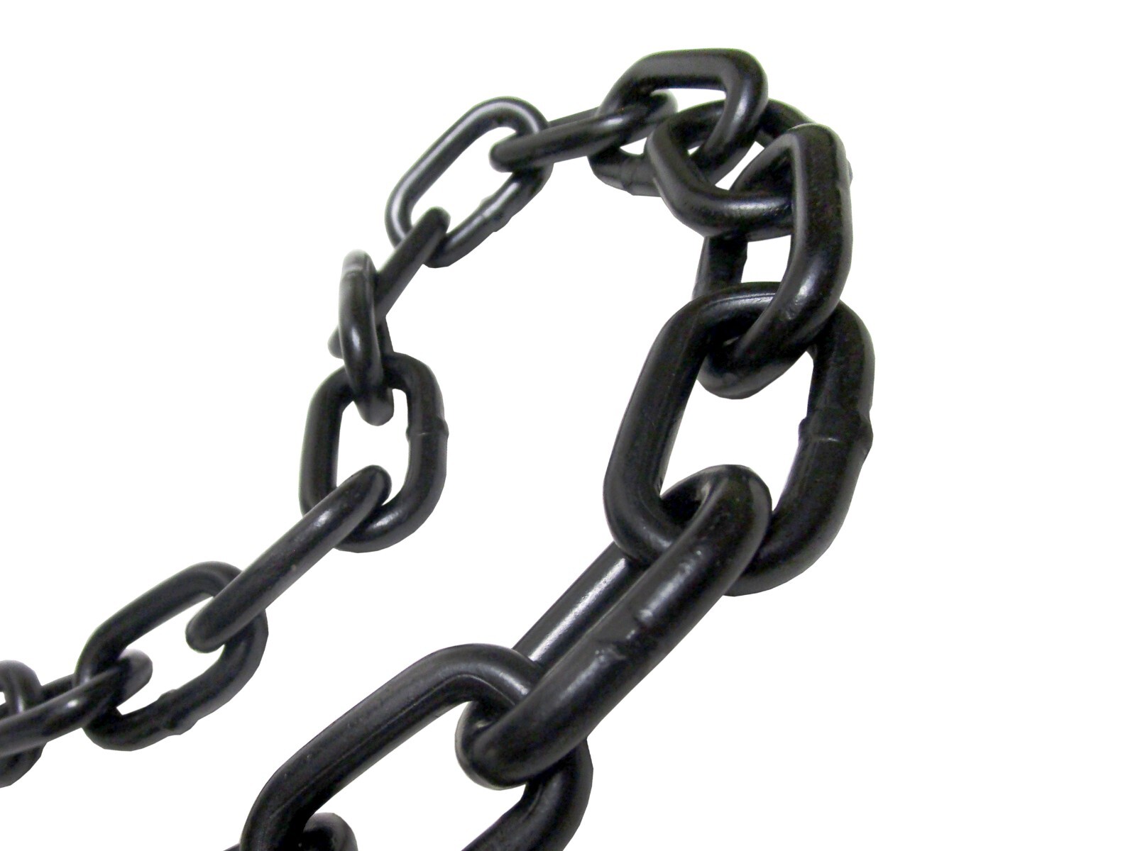 1/4″ X 20′ GRADE 30 Black Proof Coil Powder Coated Safety Chain Swing Set Decor