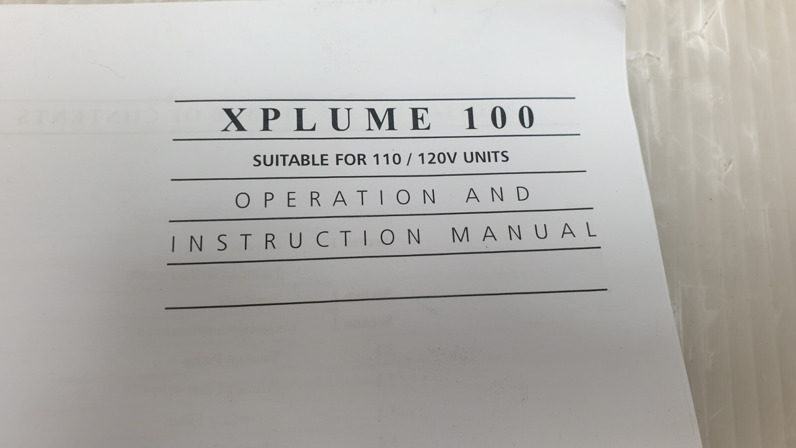 Sharplan 100 Xplume Smoke evacuator