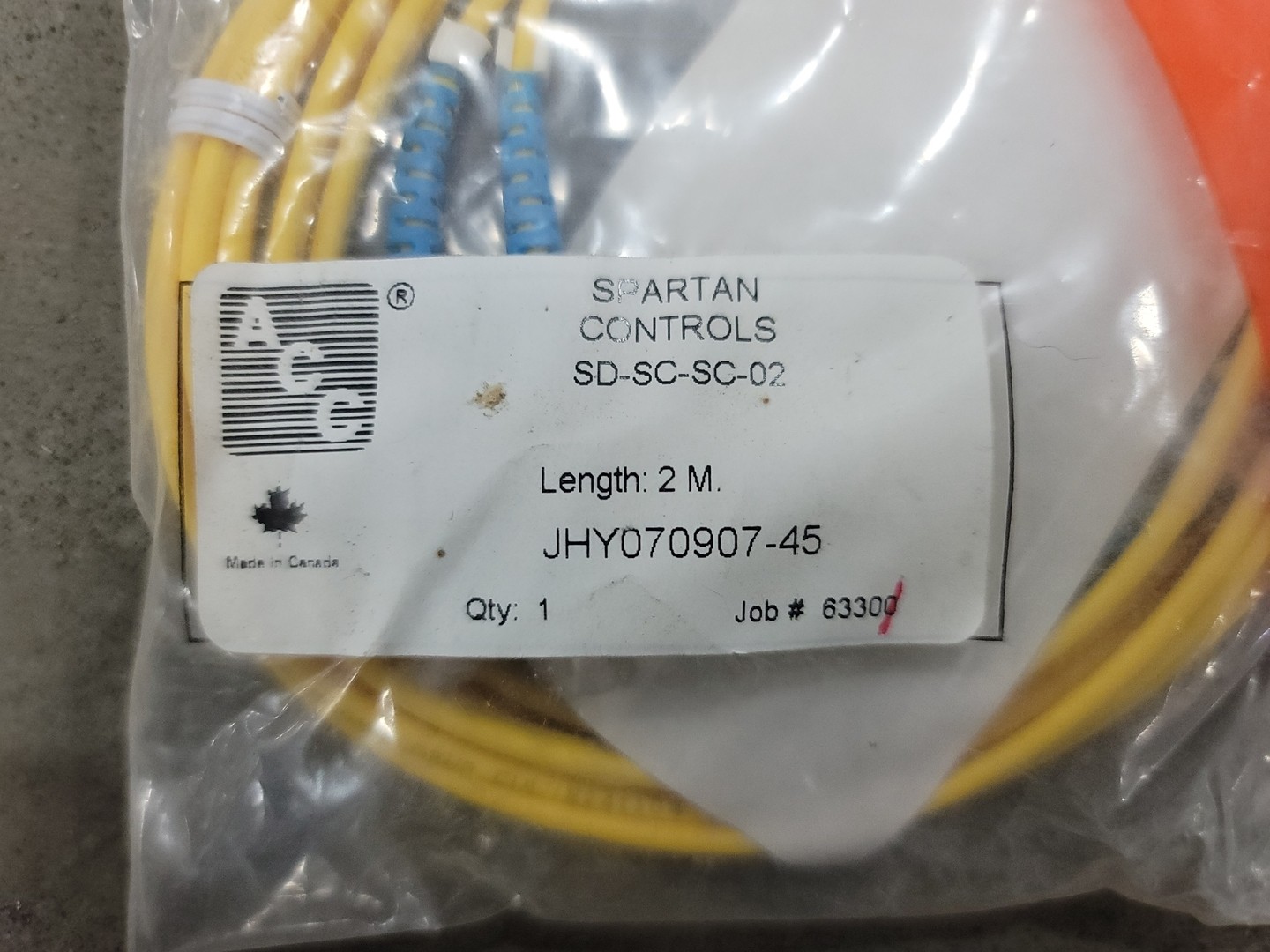 ACC SD-SC-SC-02 2M Fiber Optic Patch Cord Cable – Wire & Cable