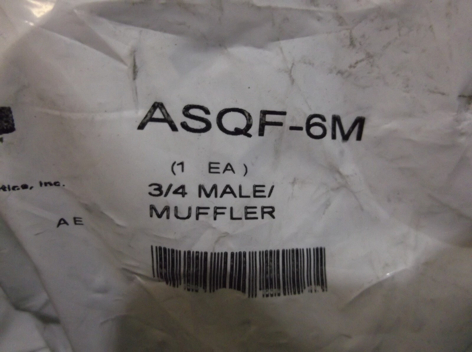 NEW IN PKG ARROW PNEUMATICS ASQF-6M MALE MUFFLER 3/4″ (WL64-3)