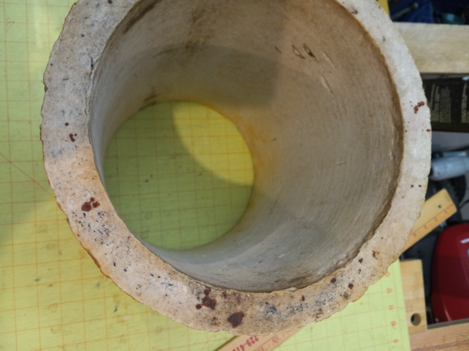 Wall Refractory tube outside dia. 10 ” by 12″ wall thickness 1″