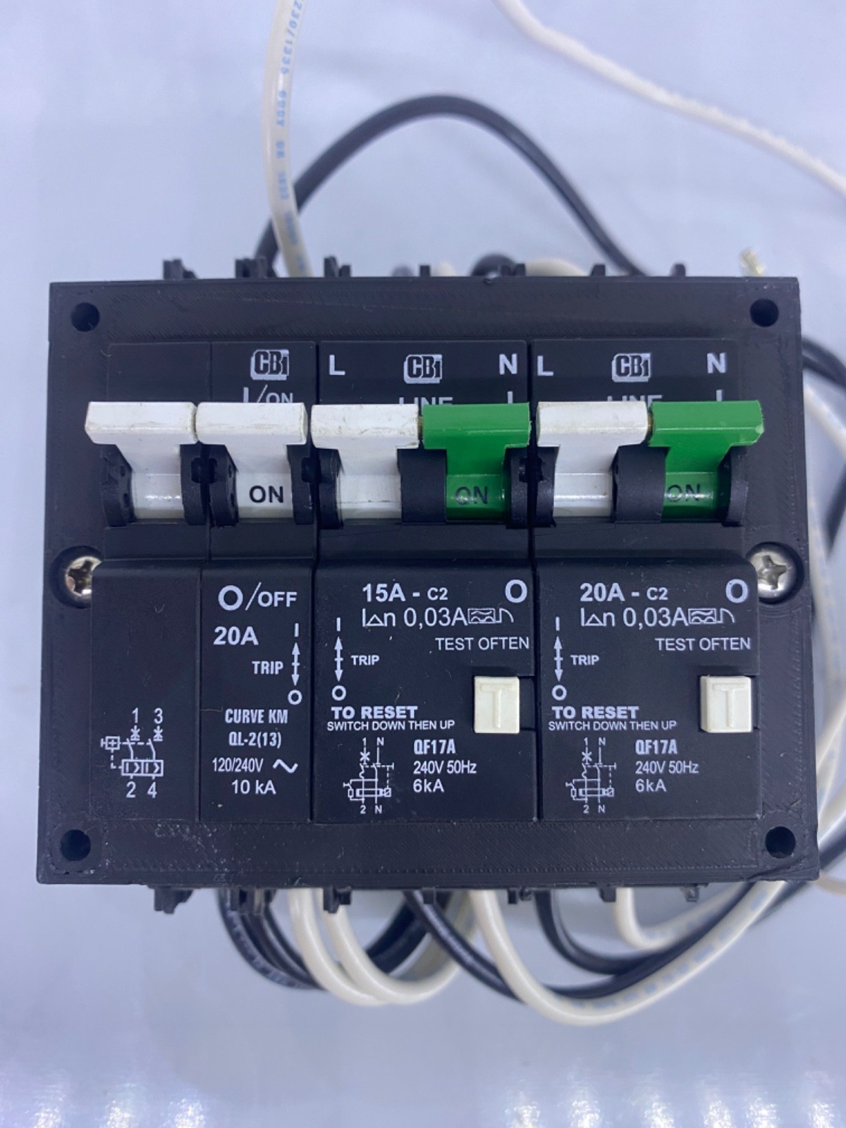CBI C20A2P-GFI QF17A20 QF17A C15A2P-GFI QF15A20 QL28KM20 Ground Fault Breaker