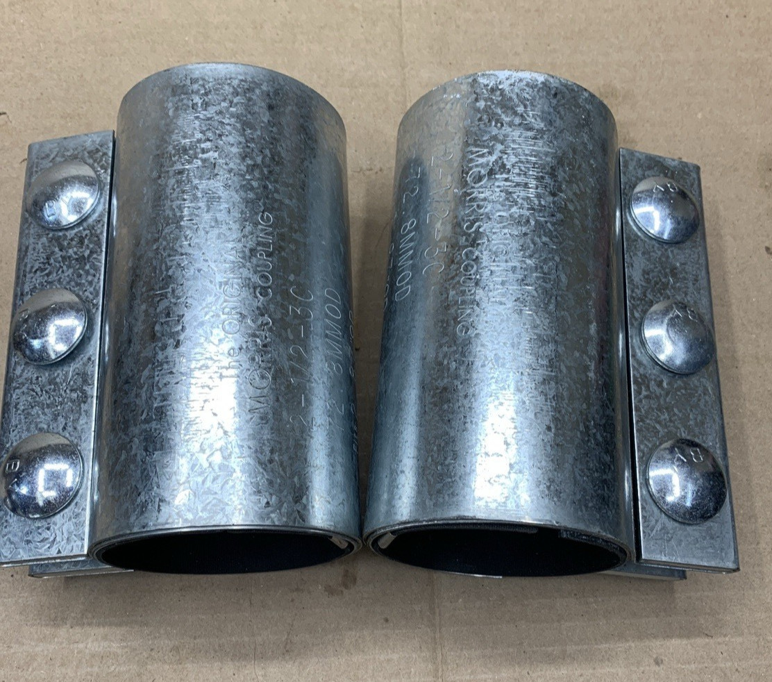 MORRIS 2-1/2-3C COMPRESSION COUPLING 72.8MMOD FITS 2.870 OD (SET OF 2) *NEW*