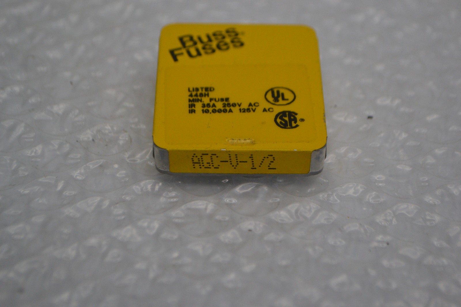 BUSSMANN AGC-V-1/2 FUSE PKG OF 4 NSMP