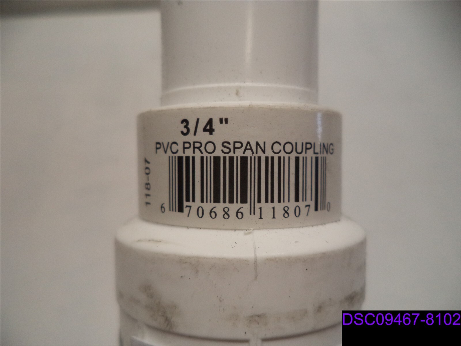 Qty = 23: PVC Pro Span Coupling 3/4″ P/N 118-07