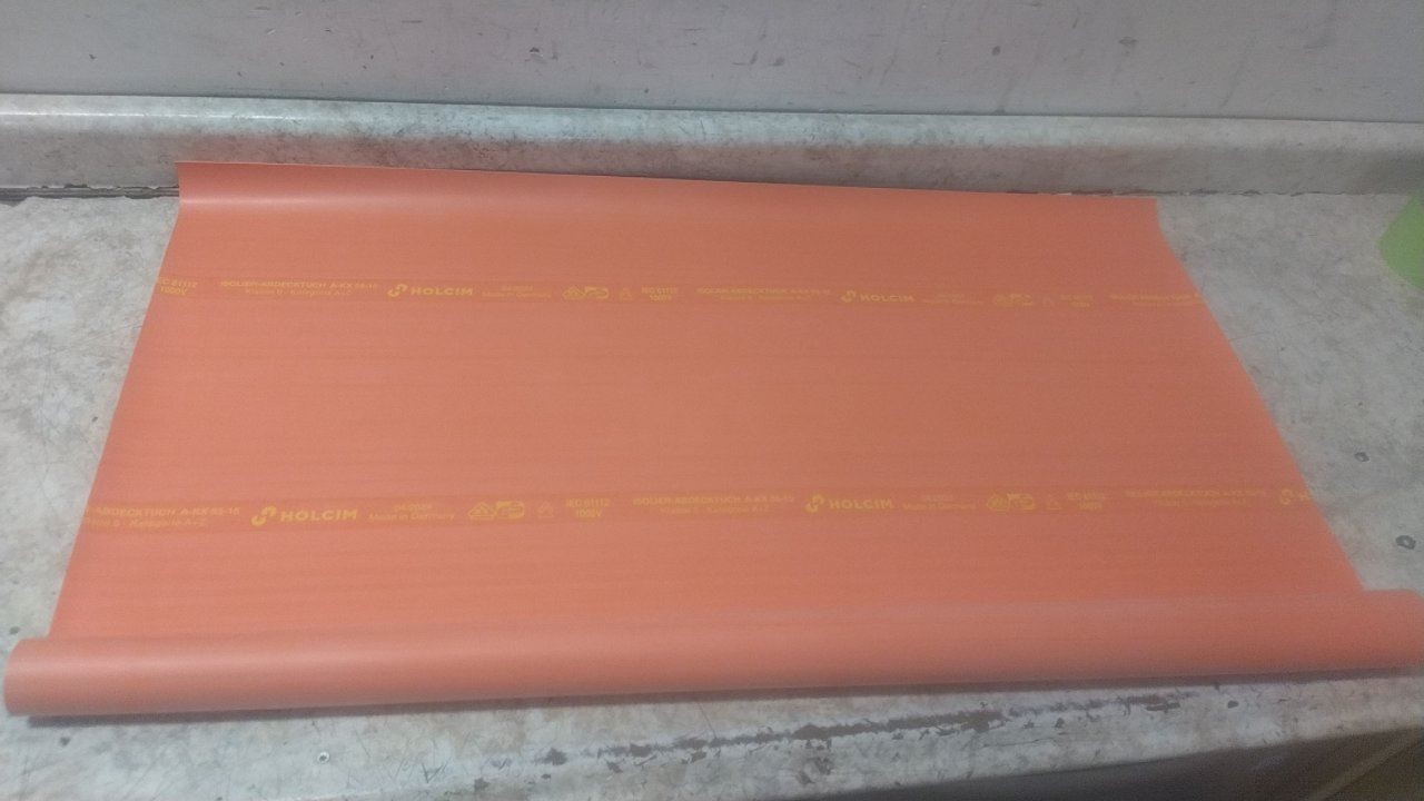 Knipex 98 67 10 39-3/8 In Length 39-3/8 In Width Red Rubber Insulating Mat