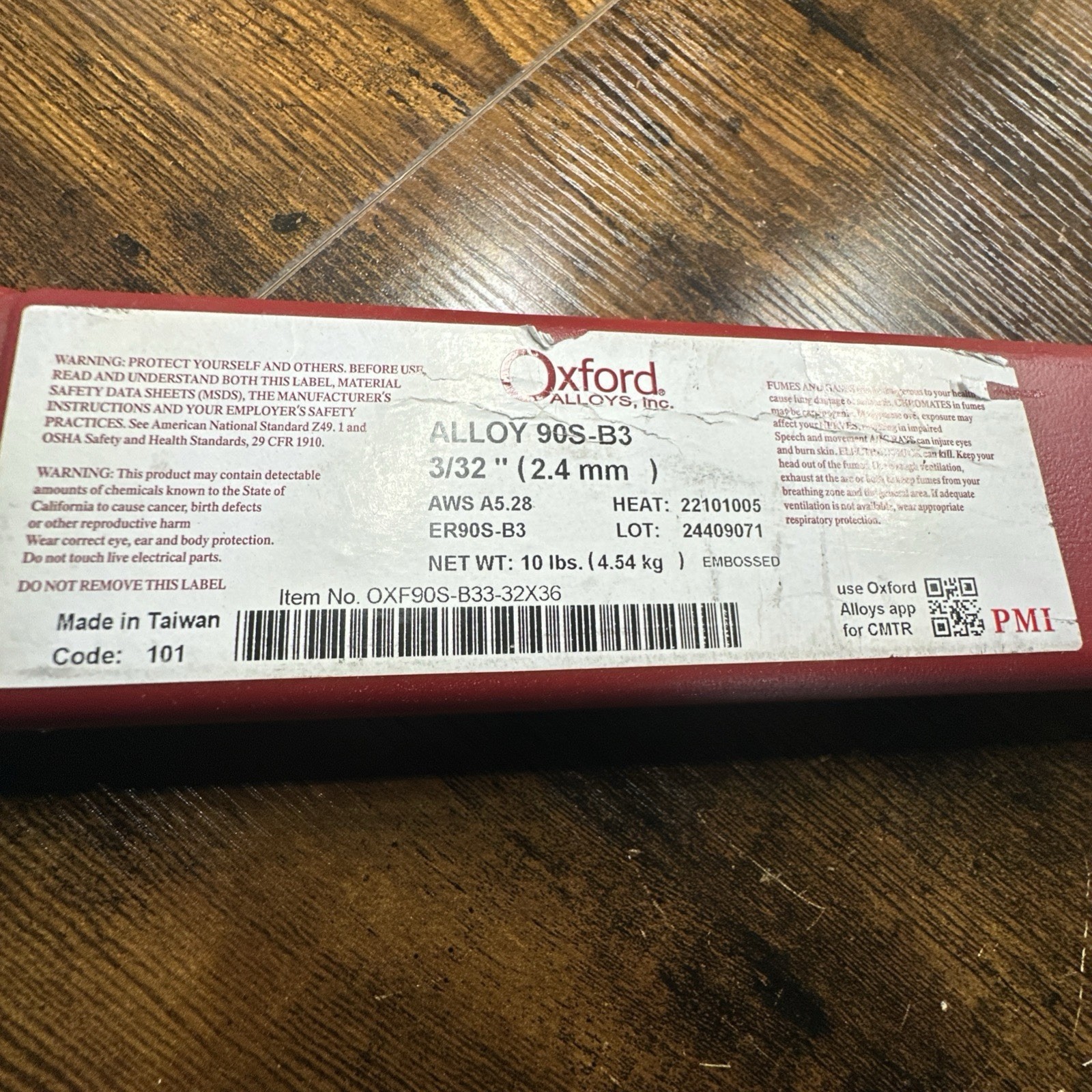 Oxford Alloys 90S-B3 Wire – 3/32 in | OXF90S-B33/32X36
