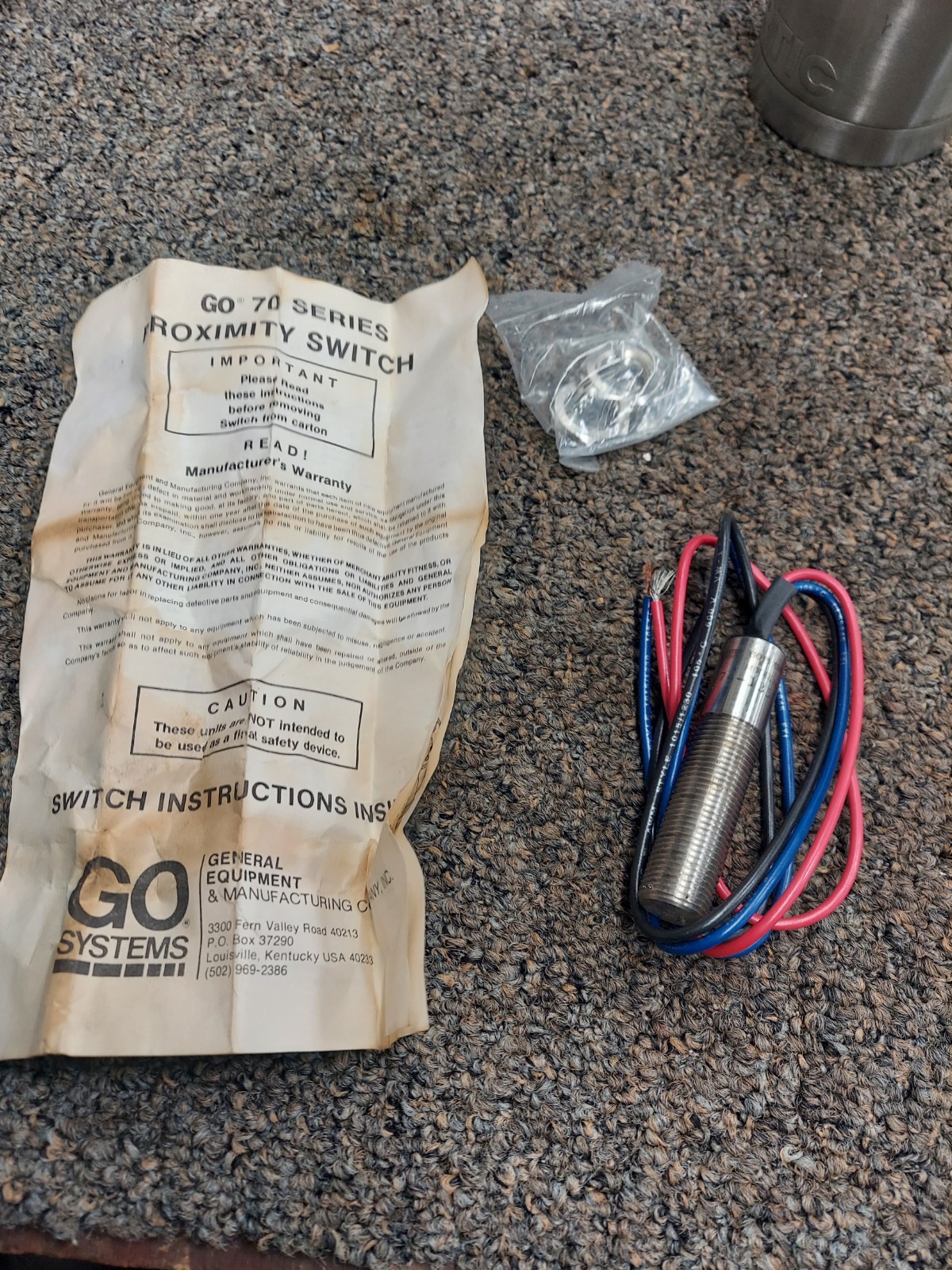 TOPWORX GO SWITCH 74-13528-A1 MODEL 74 SERIES PROXIMITY LIMIT SWITCH