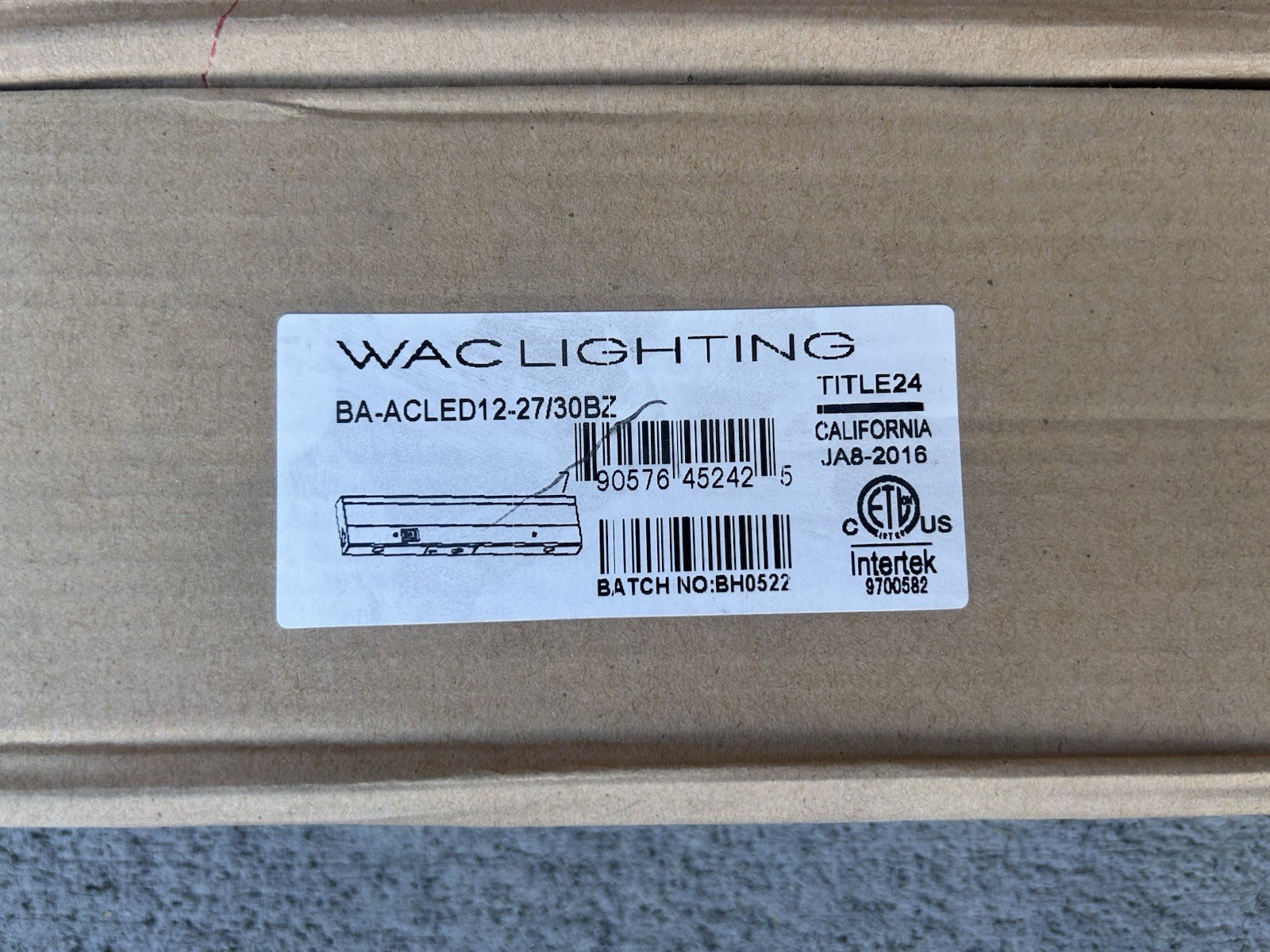 Lot Of 3 PCS WAC Lighting 12” LED Lights with 27K/300K Bronze BA-ACLED12-27/30BZ