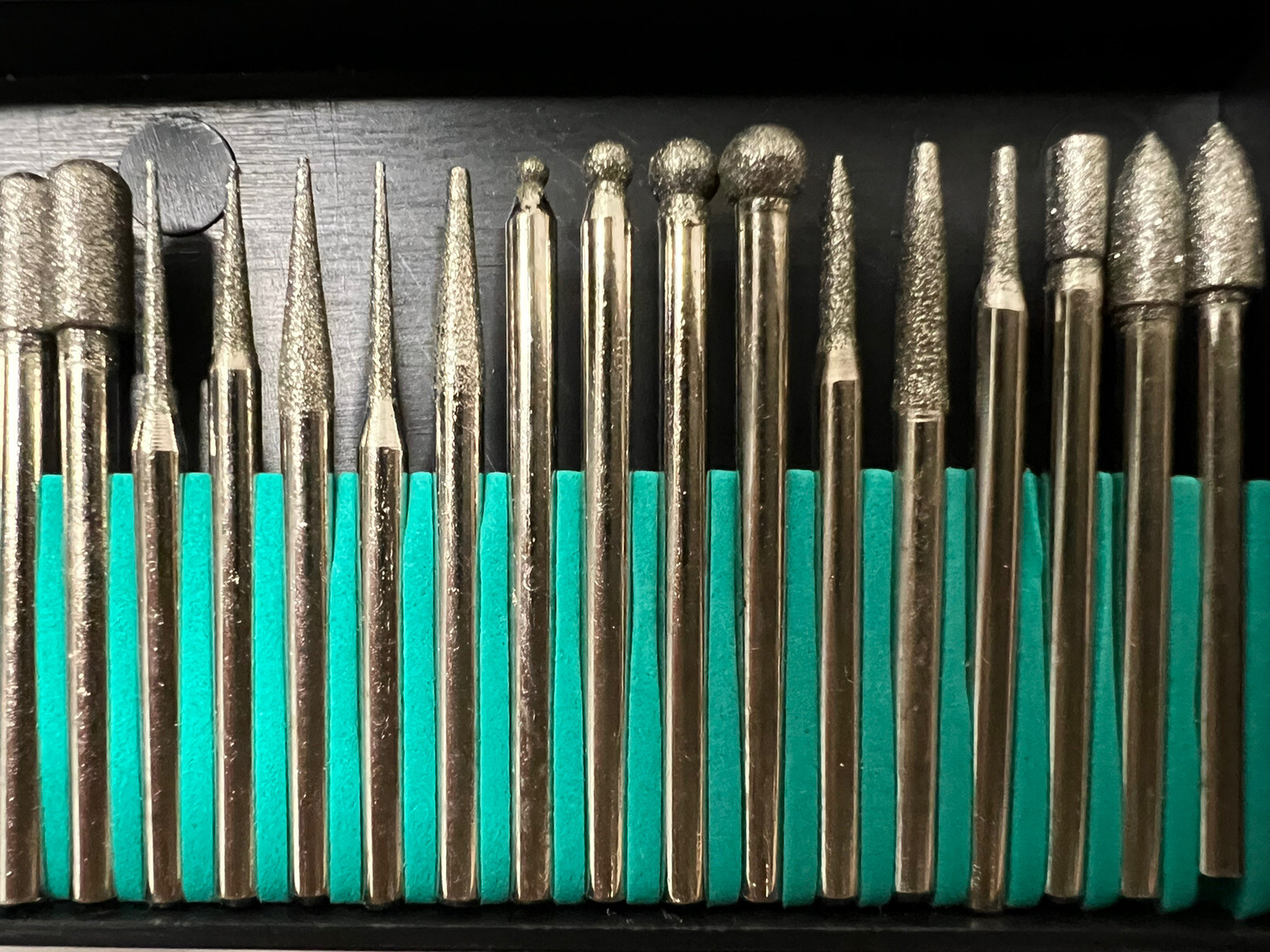 30Pcs 3mm burr bits head grinding needle carving polishing drill