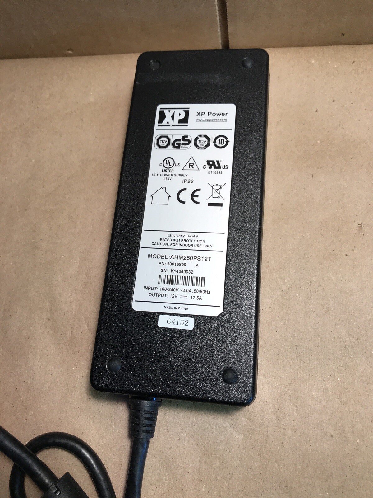 XP POWER AHM250PS12T Power Adapter