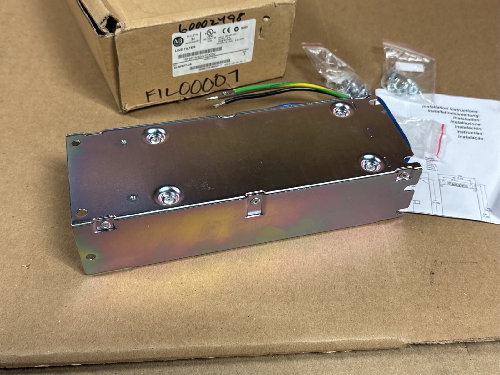 NEW Allen Bradley 22-RF5P7-AS /A Line Filter 0.5-2HP 0.4-1.5kW FAST SHIPPING