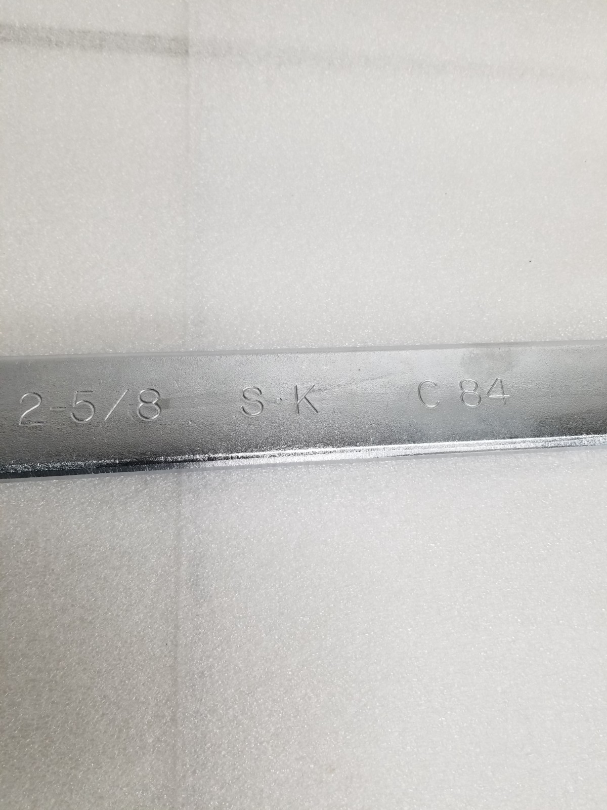 S-K Tools C84 Combination Wrench 2-5/8″ SurGrip 12-Pt Satin Finish Made in USA