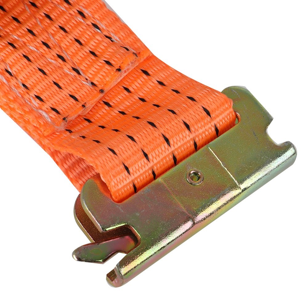 USA 4PCS 15′ E Track Ratchet Tie Down Strap Truck Enclosed Cargo Van Straps