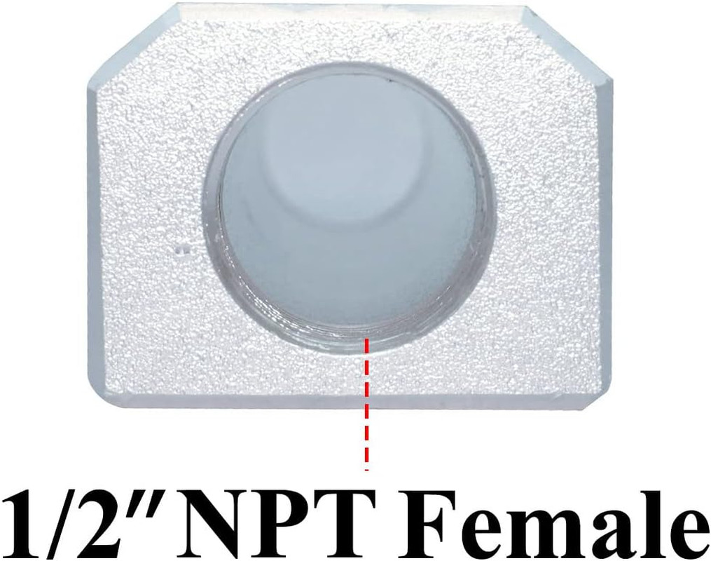 Aluminum 4-Way 6-Port 1/2″NPT Input 1/4″NPT Output Air Hose Manifold Block Split