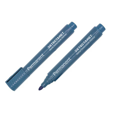 Detectamet 146-A06-P01-A07 Metal Detectable Permanent Marker, Blue Color