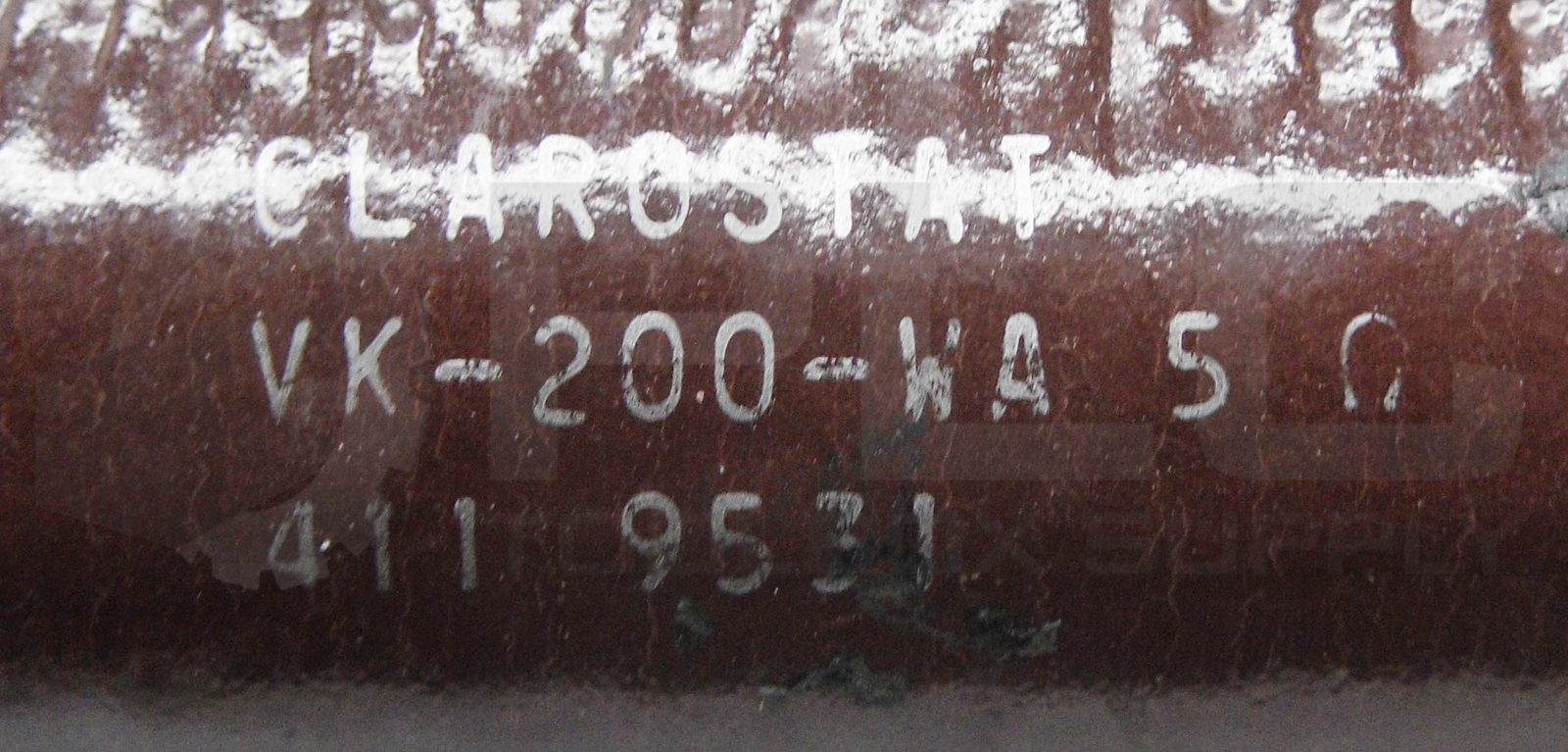 LOT OF 2 CLAROSTAT VK-200-WA RESISTOR 5 OHMS 411 9531