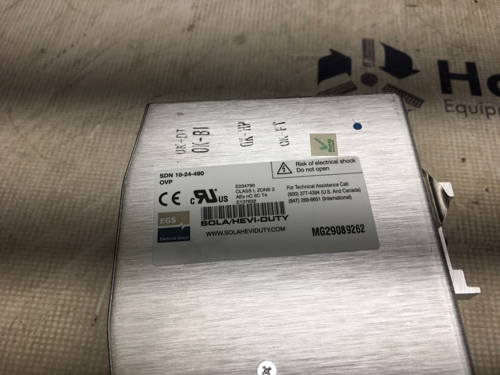 SOLA power supply SDN 10-24-480, pre-owned, (ADI-1490)