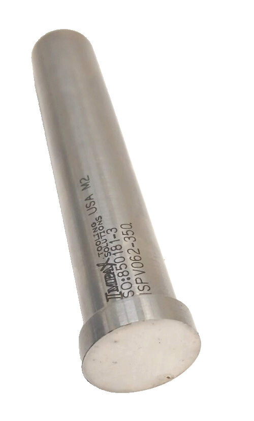 IMPAX BLANK MOLD DIE & PUNCHES ISPV062-350 GRADE M2 SHAFT DIA 5/8 IN OAL 3-1/2