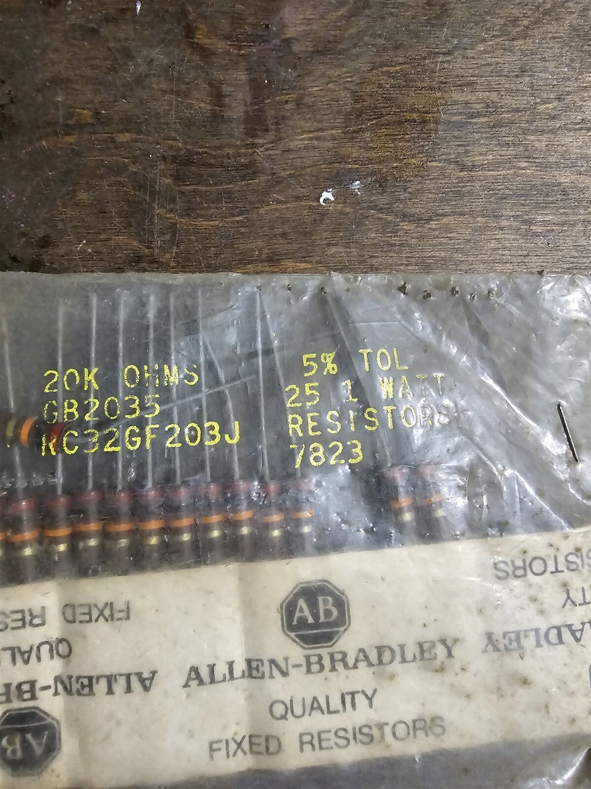 NEW Allen Bradley KC32GF203J 20K Ohm Resistors, 20-Pack *FREE SHIPPING*