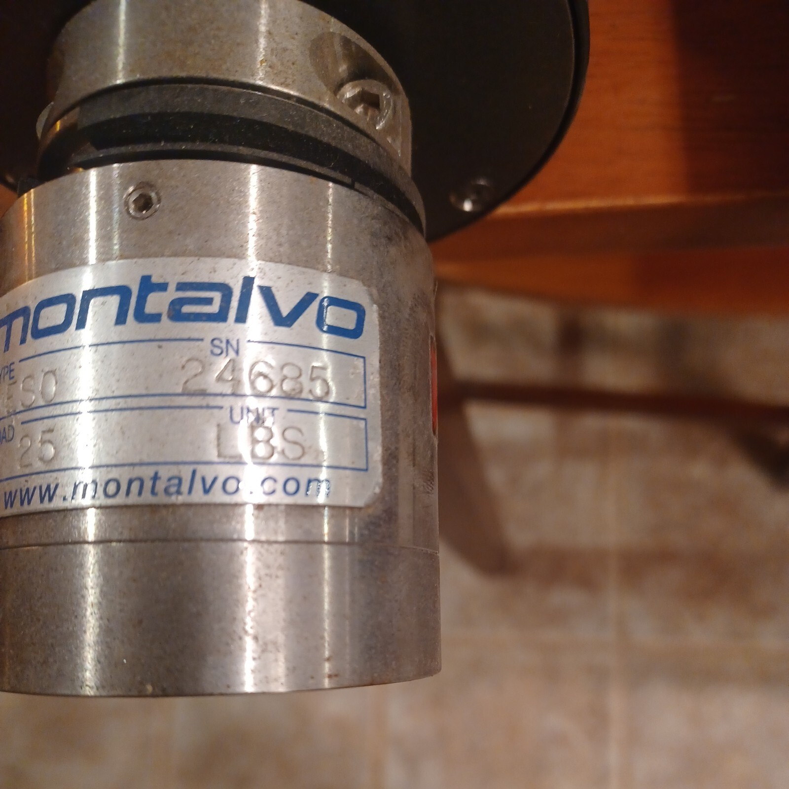 Montalvo Tension Control Load Cell, ES0, 25 LB roller assembly
