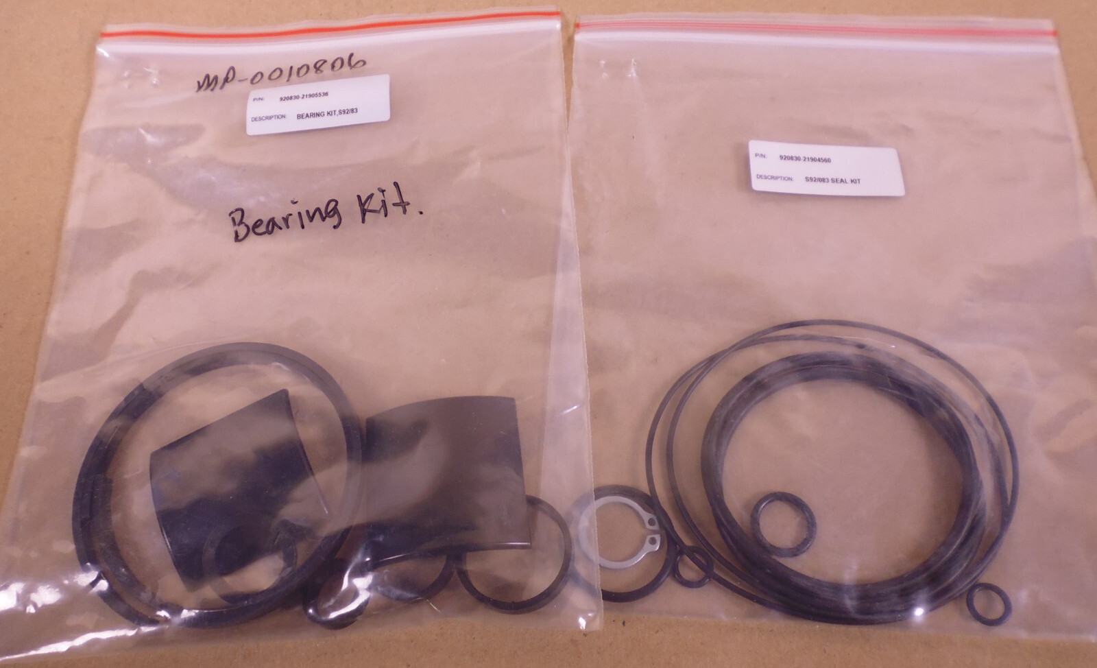 Bray 920830-21905536 Bearing Kit + Seal Kit S92/083 920830-21904560