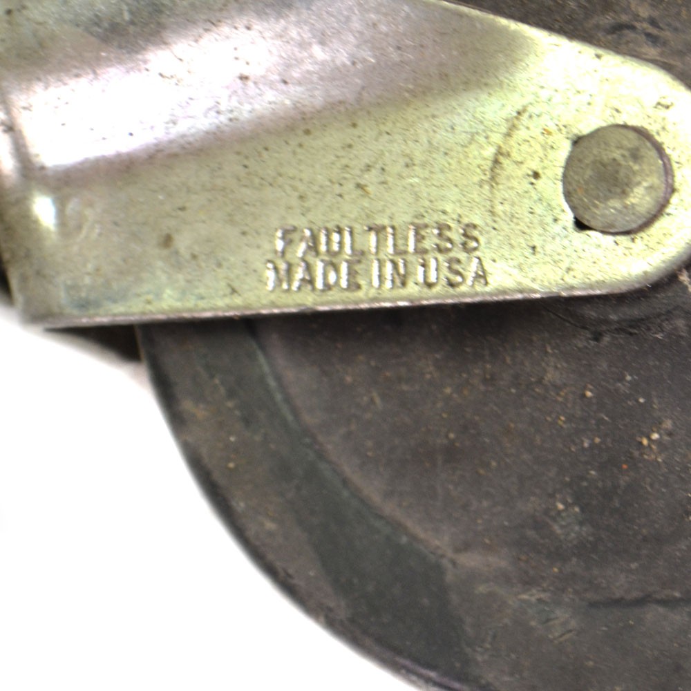 (Lot of 4) Faultless Rolling Cart Swivel 4″ x 1 Locking Industrial Caster Wheels