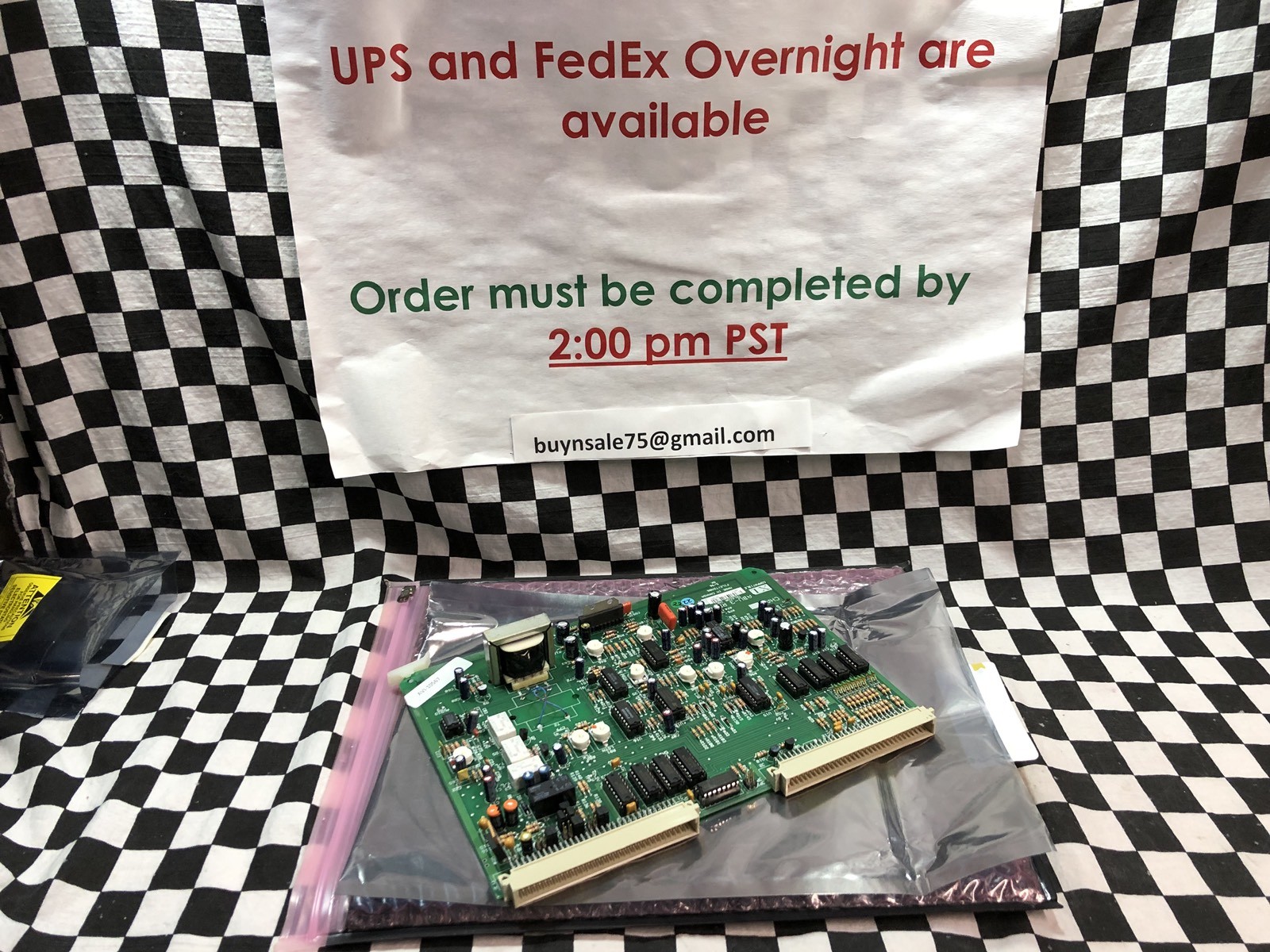 TELECOR AUDIO BUFFER BOARD CARD INTERCOM ABU-3, AVI-10567 SHIPSAMEDAY Box 11 “A”