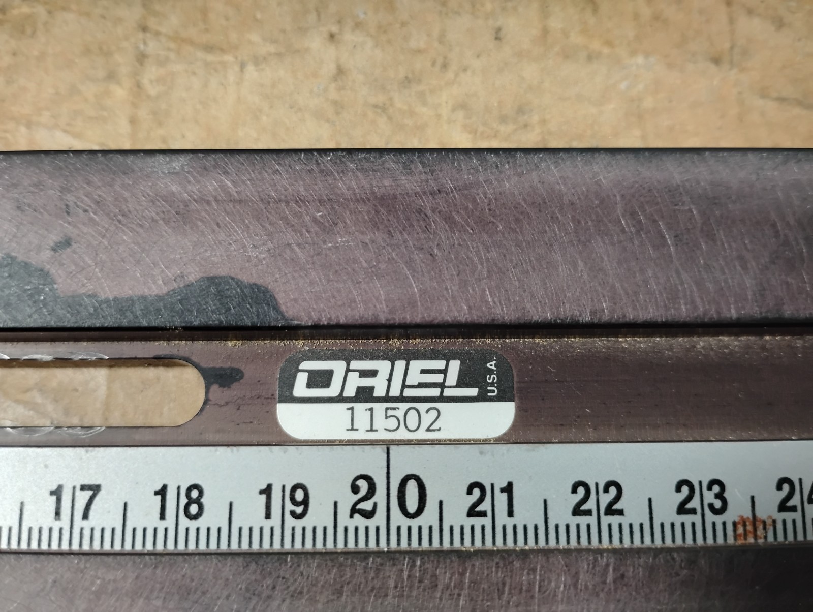 Oriel Optical Rails with Carriers – 11502 11522 11641 11670 13860