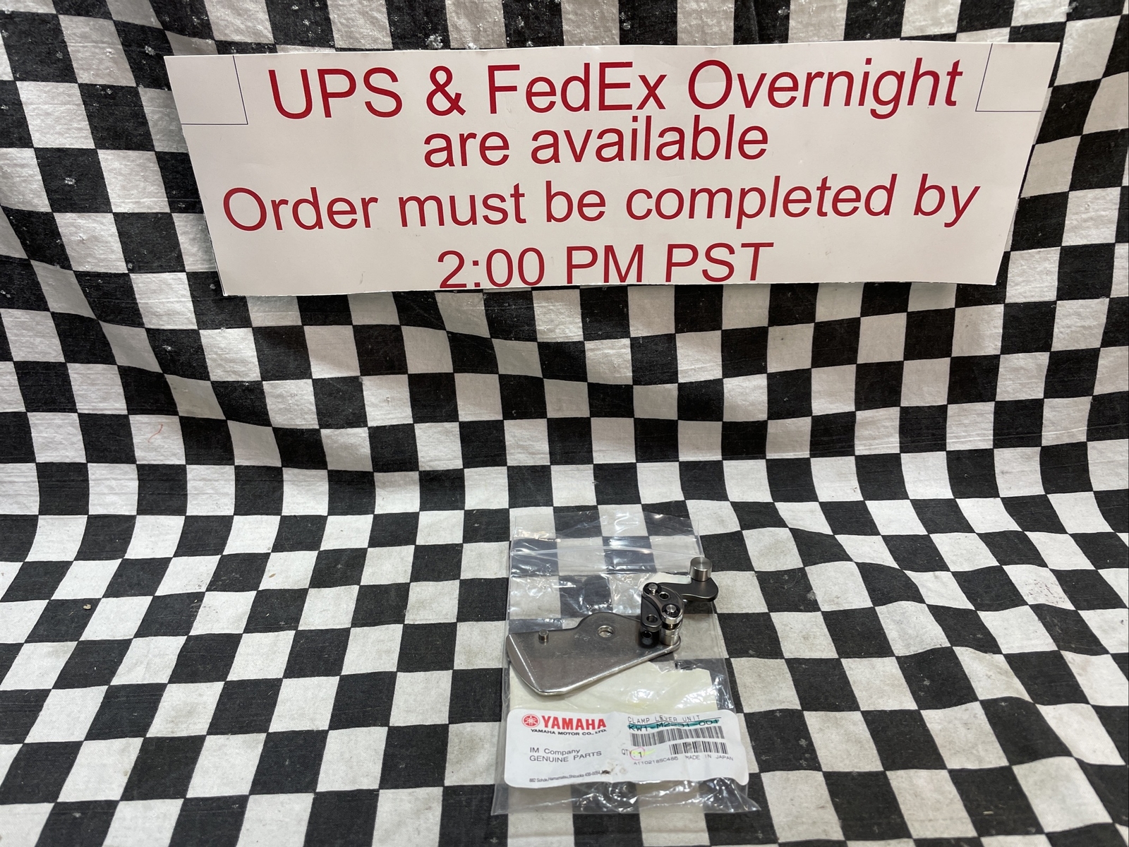 YAMAHA CLAMP LEVER, CL12-16MM, KW1-M2231-00X, KW1-M2231-001, SHIPSAMEDAY#1642E12