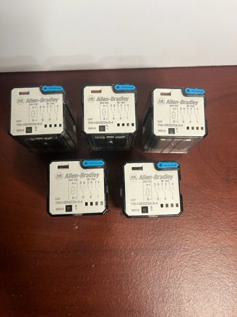 (5) Allen Bradley 700-HB33Z24-3-4 24VDC 11 Pin Relay Lot of 5 New