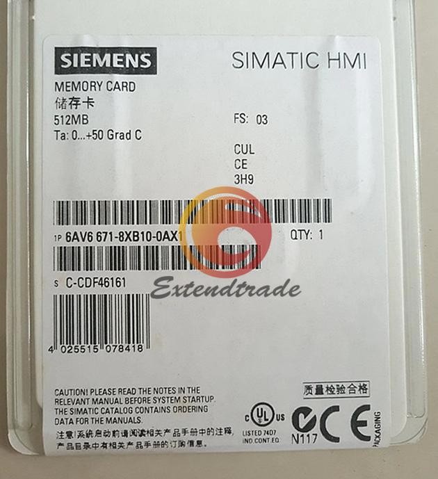 1PCS New Siemens Simatic 6AV6671-8XB10-0AX1 HMI memory card