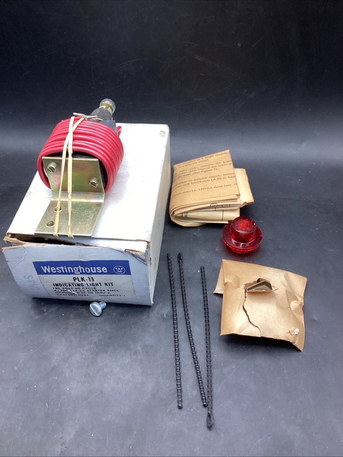WESTINGHOUSE PLK-11 INDICATING LIGHT KIT Red 120V 60HZ NIB