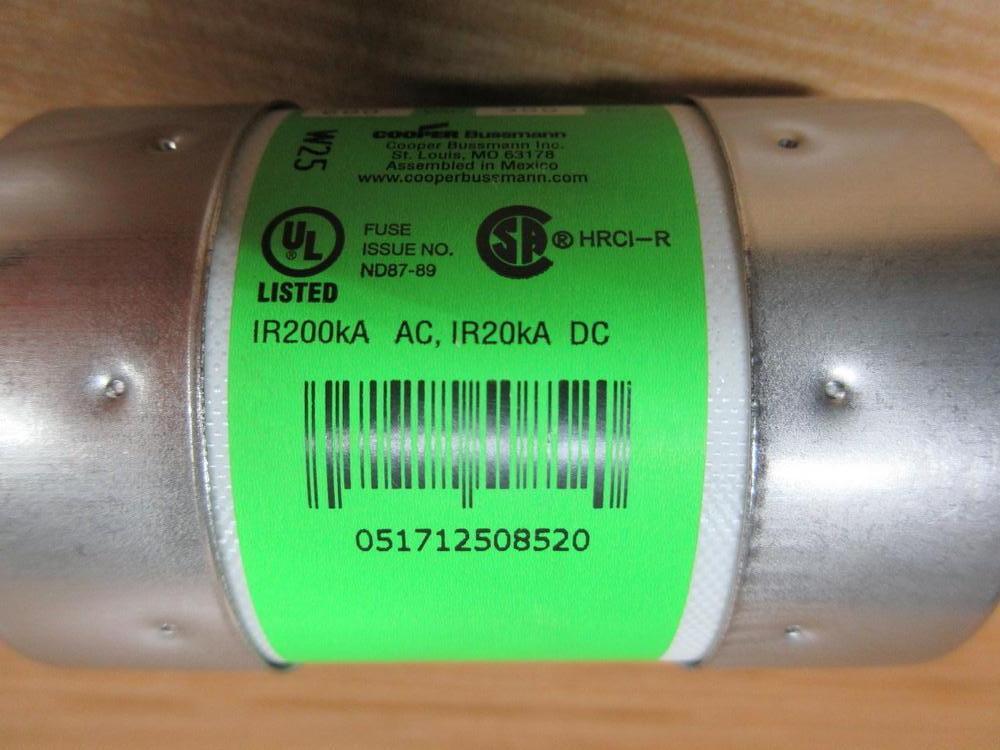 Bussmann FRS-R-350 Fusetron Fuse FRSR350 Energy Efficient, Short Body